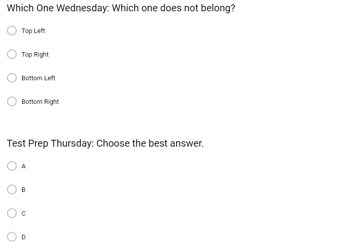 misscalcul8 Weekly Wrap Up Questions