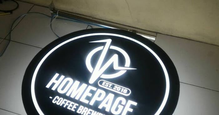 Neon Box Coffee Shop Print Corner