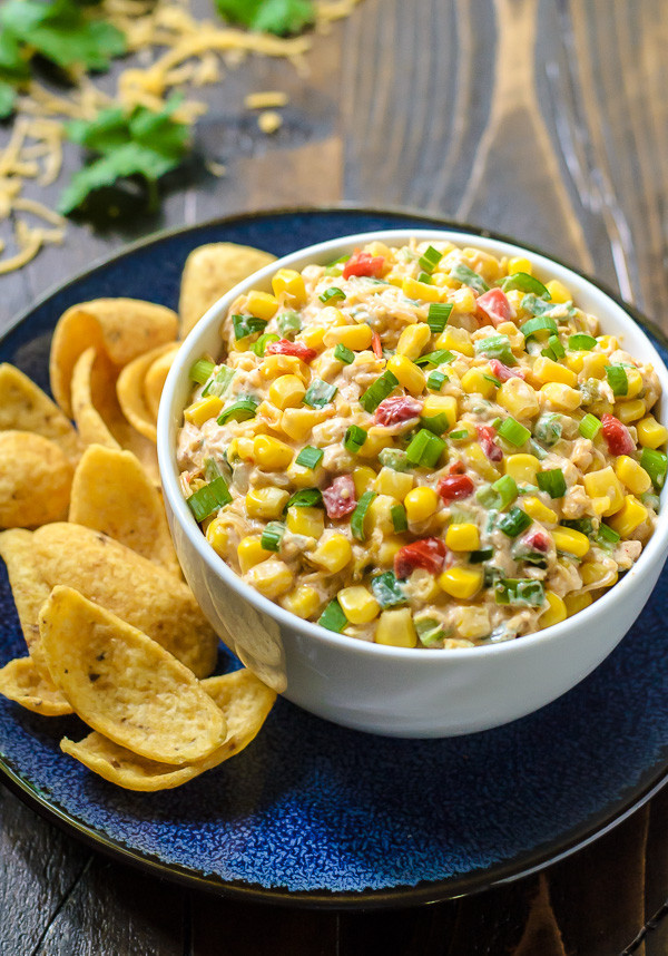 Cheesy mexican corn dip