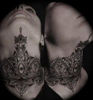 Photos of tattoos in the Baroque style 8