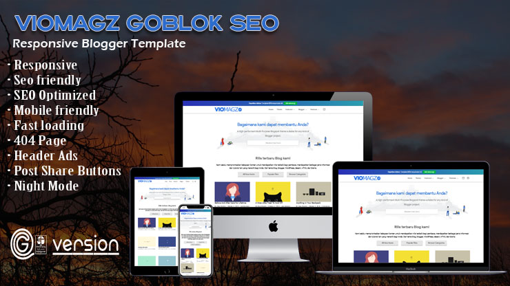 Viomagz G version Responsive Blogger Template Viomagz G version Responsive Blogger Template