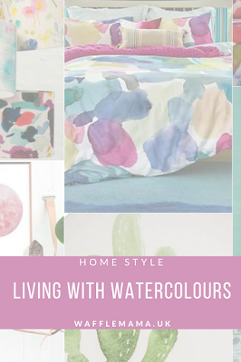 Living With Watercolours - water colour home styling ideas and water colour art