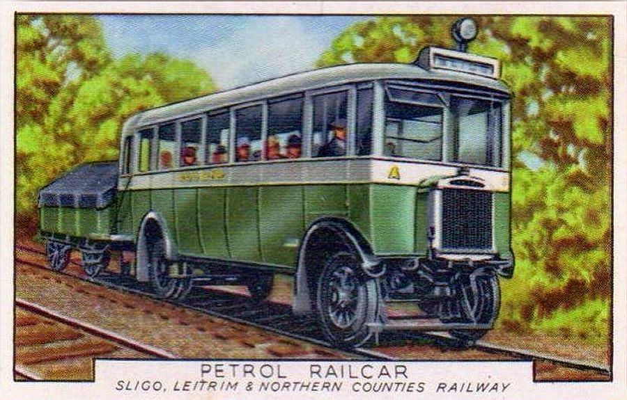transpress nz Irish petrol railbus and luggage trailer, 1935