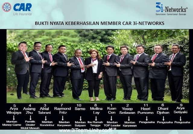 CAR 3i Networks Jakarta, Cara Mendaftar Peluang Usaha Bisnis CAR 3i Networks Jakarta, CAR Life Insurance PT AJ Central Asia Raya untuk anda yang tinggal atau berdomisili di DKI Jakarta, Jakarta Barat, Jakarta Pusat, Jakarta Selatan, Jakarta Timur, Jakarta Utara dan Kepulauan Seribu.