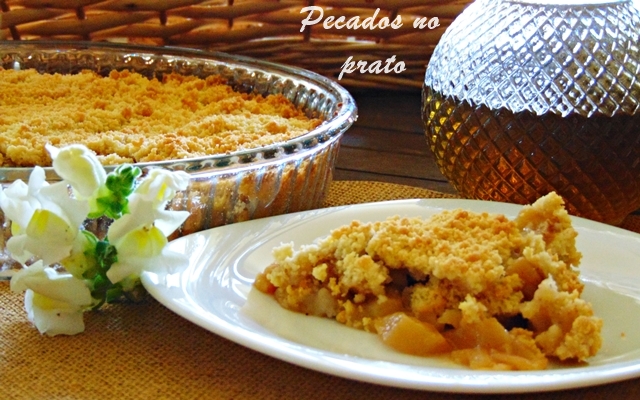 Receita de crumble de maçã