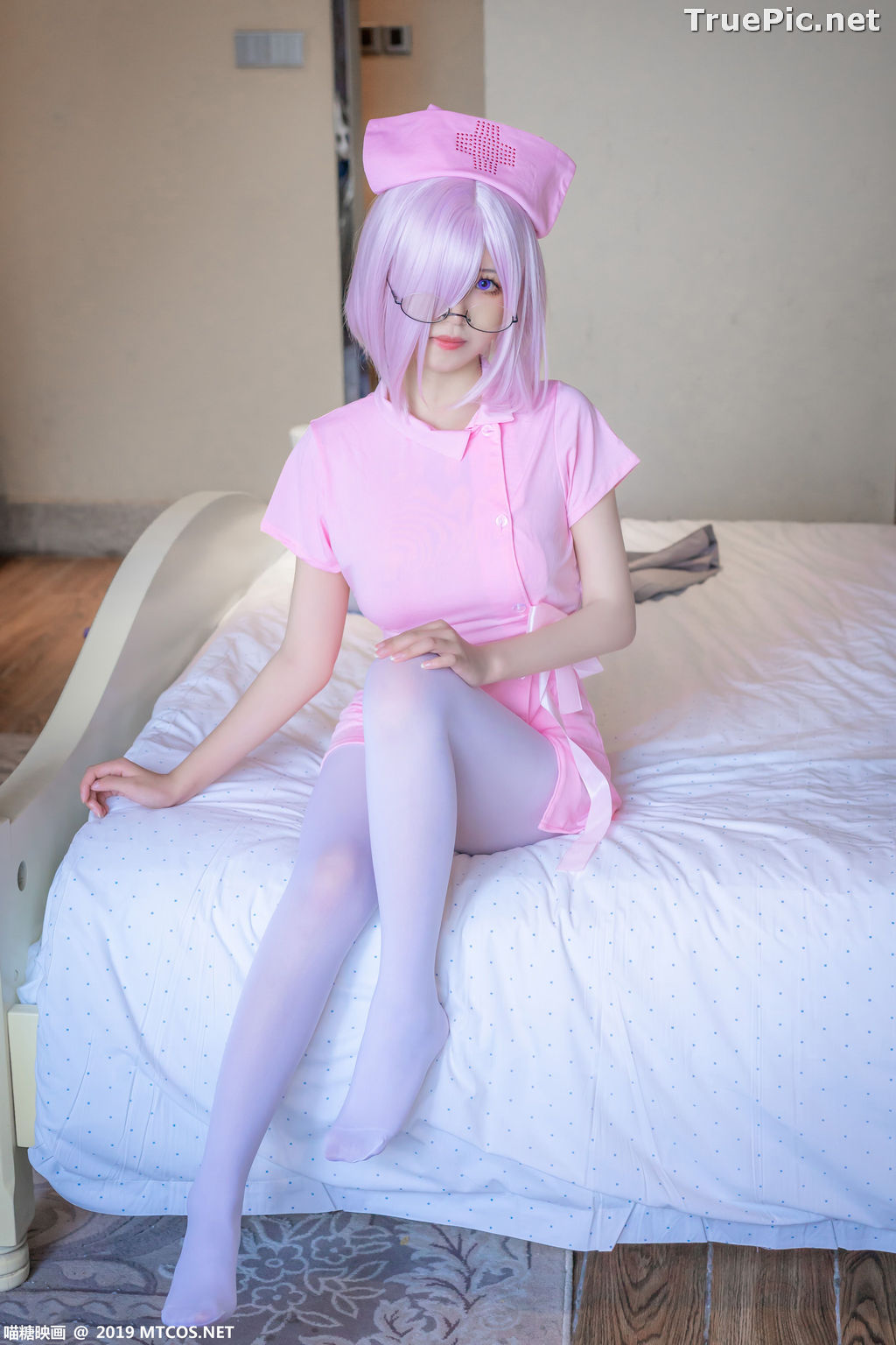 Image [MTCos] 喵糖映画 Vol.033 – Chinese Cute Model - Pink Nurse Cosplay - TruePic.net - Picture-37