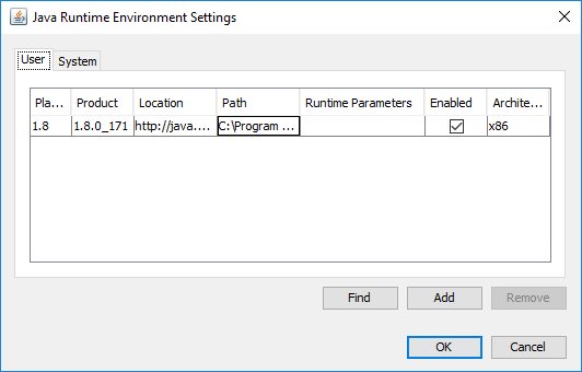 Windows에서 최신 Java 버전을 수동으로 활성화