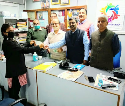 बैंक ऑफ इंडिया के सेवानिवृत्त अधिकारियों ने मनाया बसंतोत्सव, AnjNewsMedia, Sarsawati Pooja