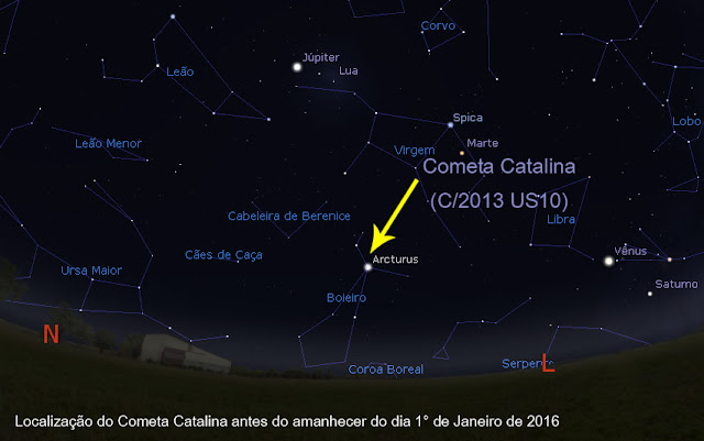 cometa catalina fim de ano - começo de 2016