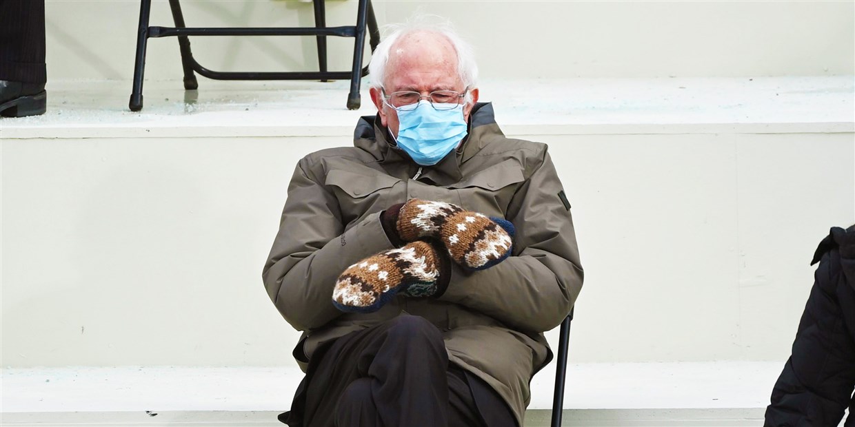 Accessoires Handschoenen & wanten Winterhandschoenen Warm geweven wanten Bernie Sanders Wanten Gehaakte wanten Inhuldigingsdag Wanten Bernie Mittens Grappige Gag Gift Mitten Meme 