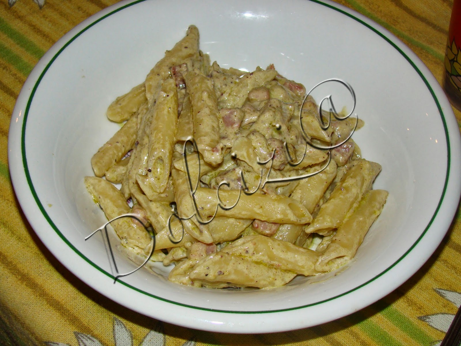 pasta con pesto di pistacchio