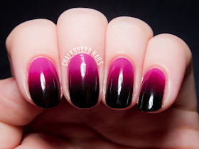 Vampy pink gradient by @chalkboardnails