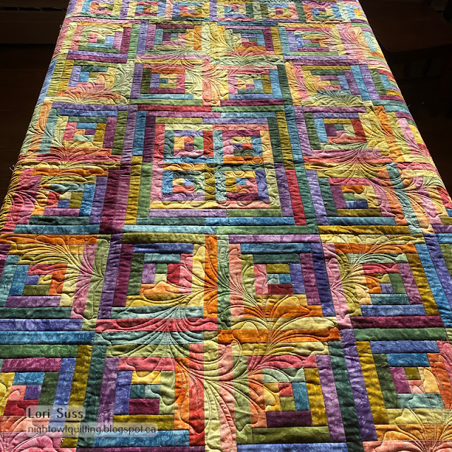 Night Owl Quilting & Dye Works Summer Lake Log Cabin