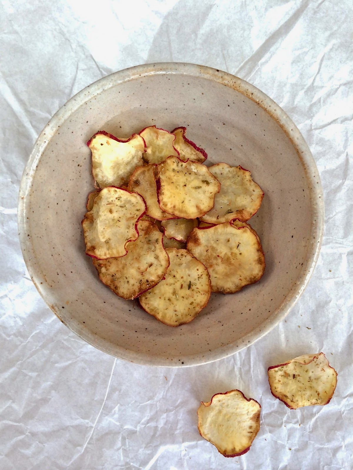 Passionately Raw! SunDried Sweet Potato Chips With Herbes de Provence