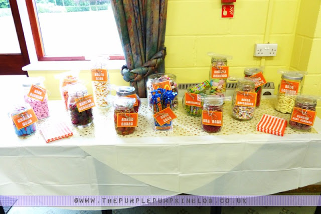 [Orange & Yellow 40th Birthday Party] Tuck Shop/Candy Buffet