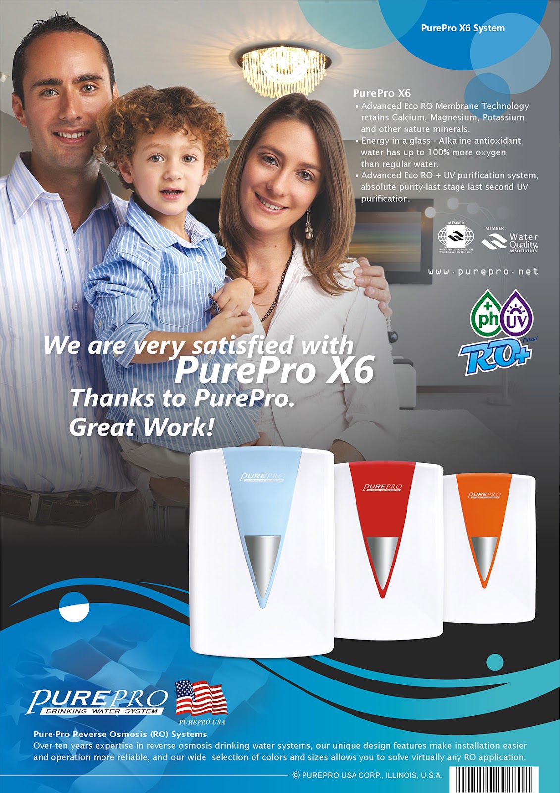 【 淨水器推薦 2021 】礦物保護技術新一代RO膜: 美國PurePro® X6 紫外線鹼性RO活水機