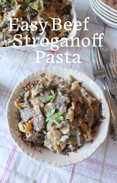 Food Lust People Love: This easy beef stroganoff pasta is a tasty one-pot meal, beefy and creamy with lots of mushrooms. It’s cooked in an Instant Pot so it’s on the table quickly without even firing up your stove.