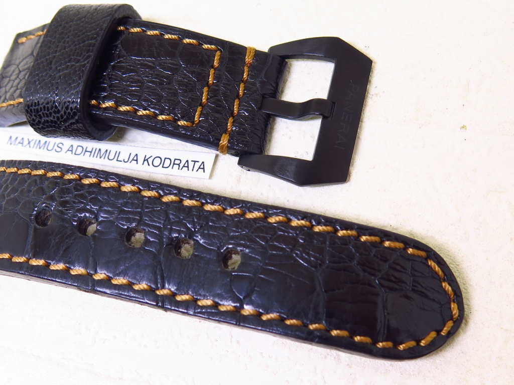 5 straps. Lucchese men's Black Full Quill Ostrich Leather Belt. Ostrich Leather.