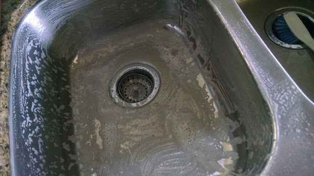 scrubbing sink