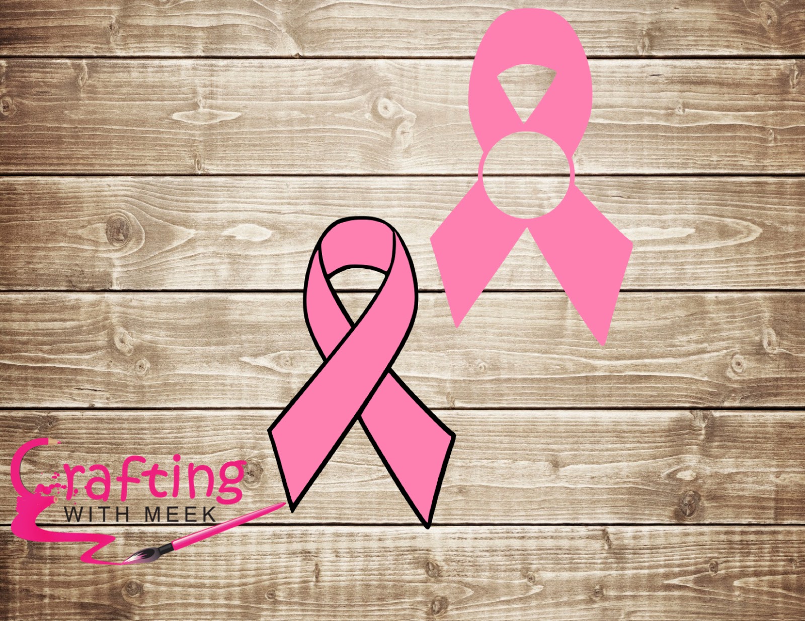 Crafting with Meek: Breast Cancer Awareness Ribbon SVG