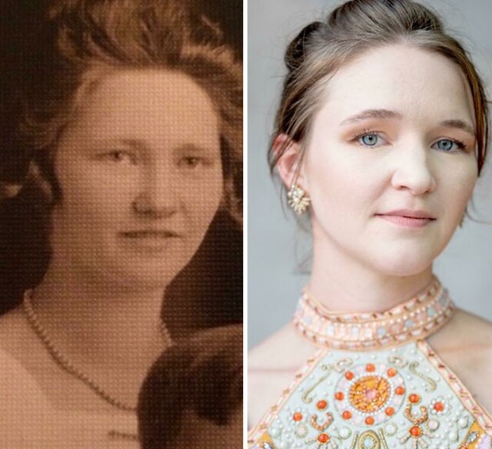 23 Photos that show the incredible power of genetics, Family DNA, Faces are repeat in different Generations, The power of genetics
