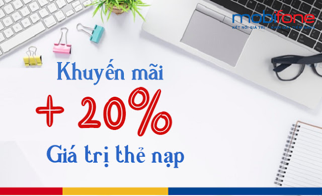 Khuyến mãi 20% Mobifone ngày 5/8/2020