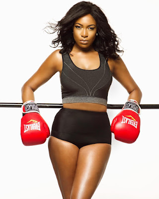 Chika Ike shows off stunning bod in boxing themed shoot