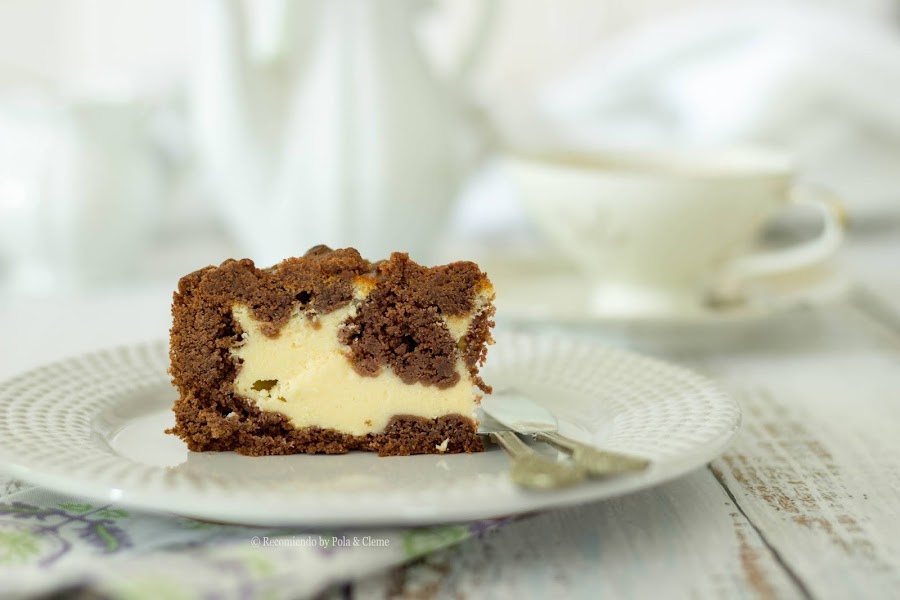 Tarta Rusa de Queso y Chocolate www.recomiendoblog.com