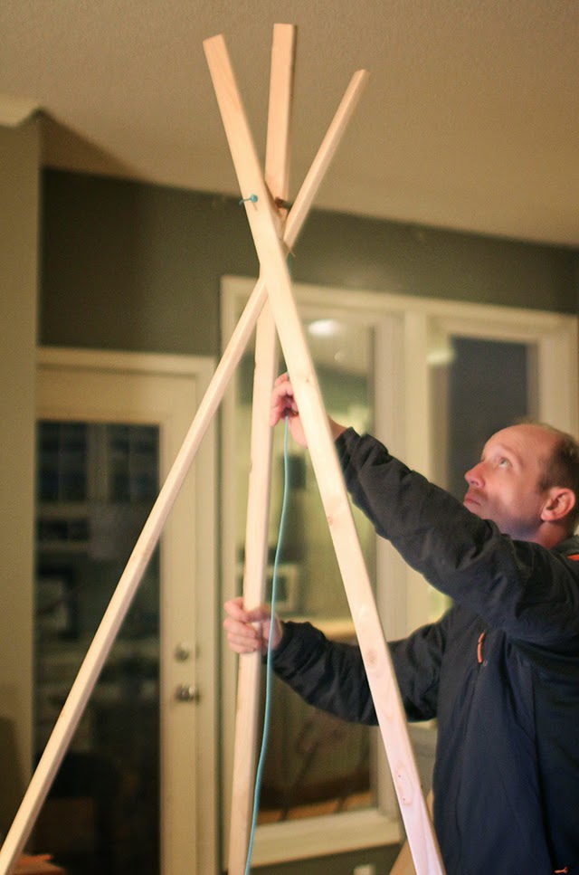 make a diy teepee