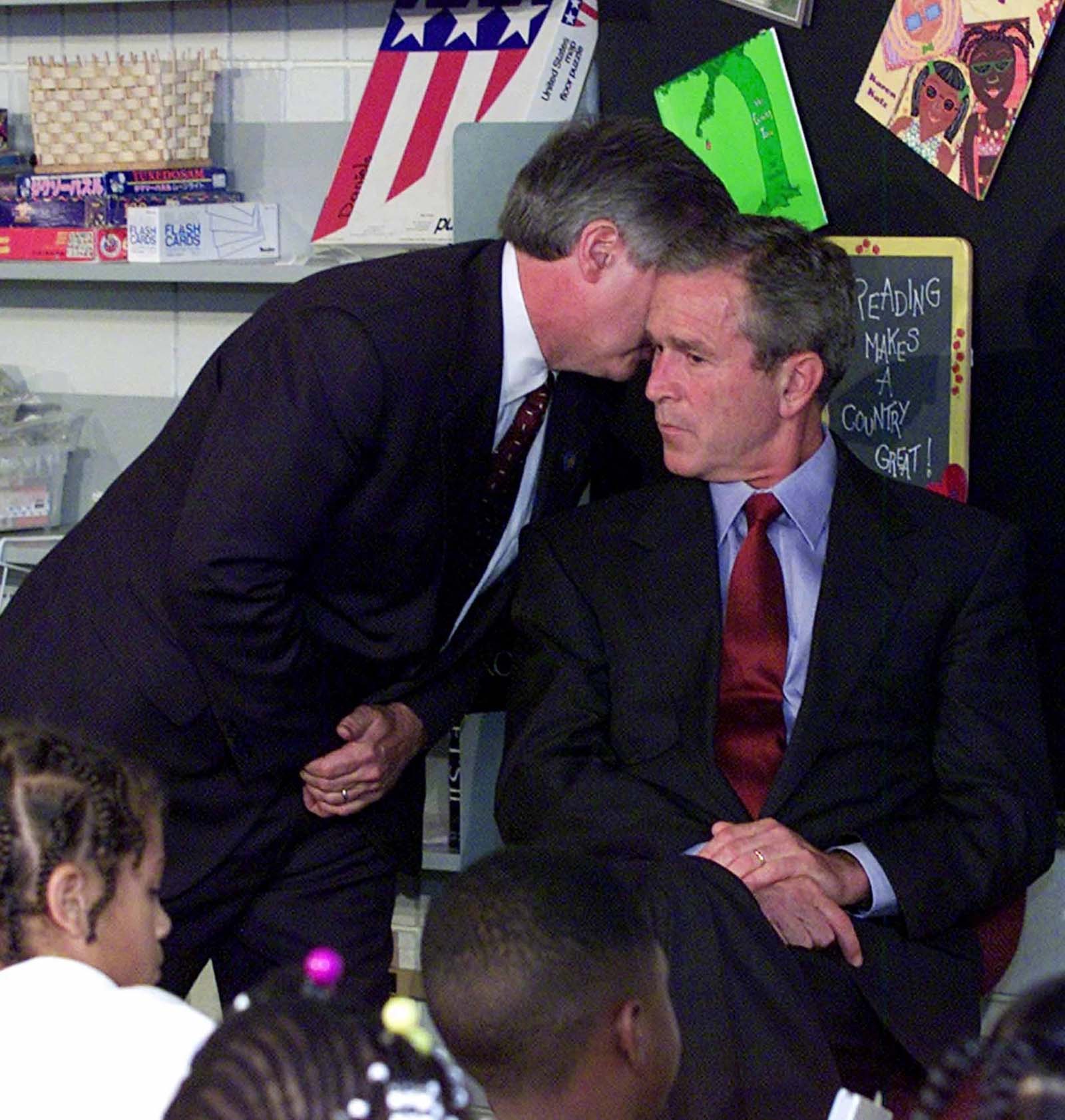 president bush informed 9-11 attack photo
