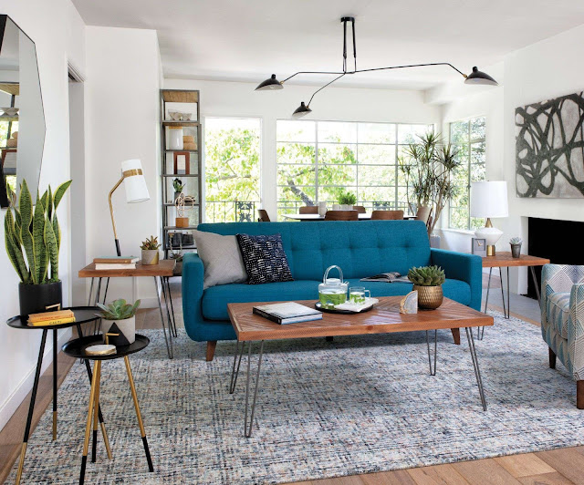 mid century modern living room design ideas