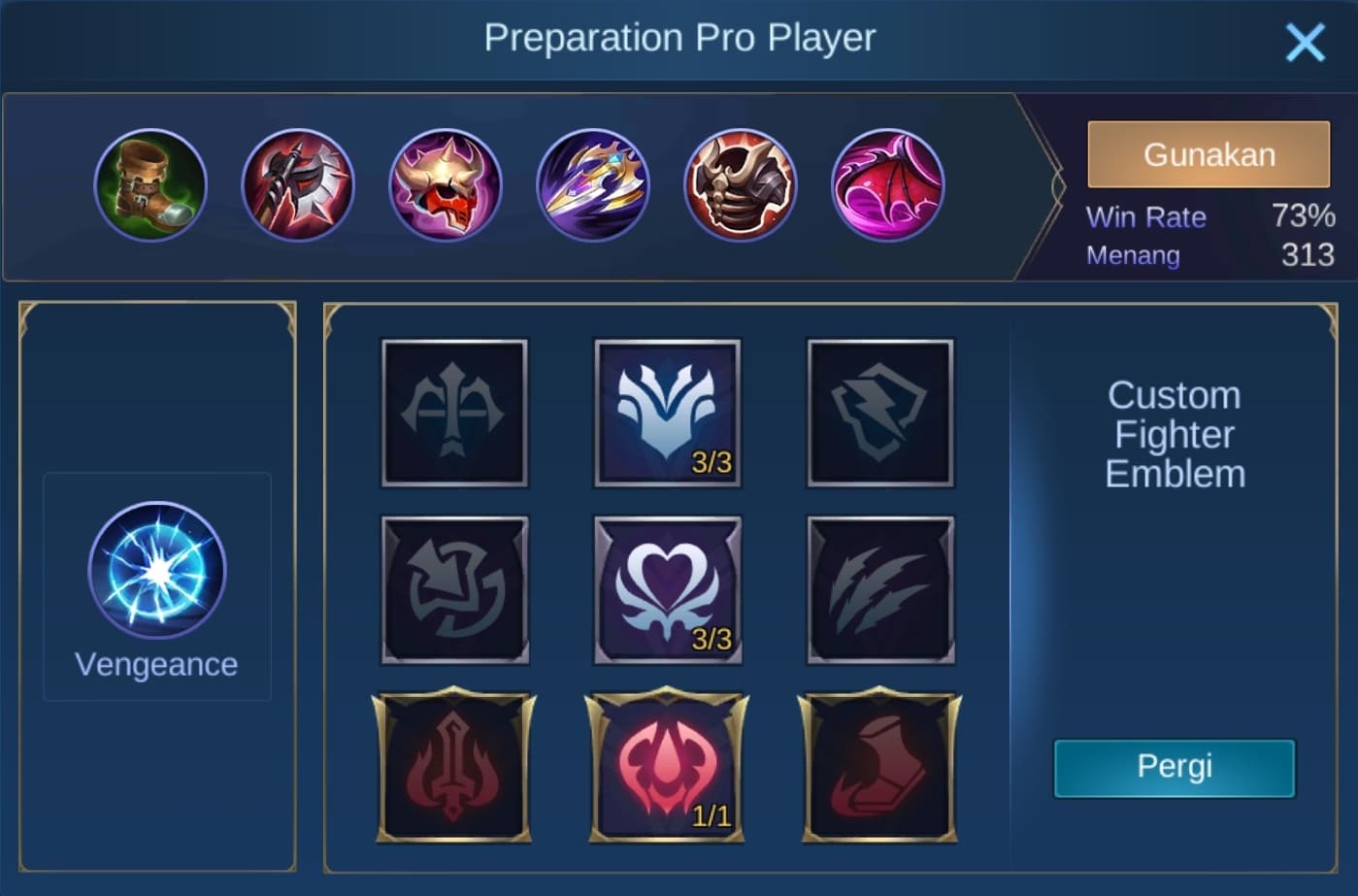 build item dyrroth mobile legends (ML)