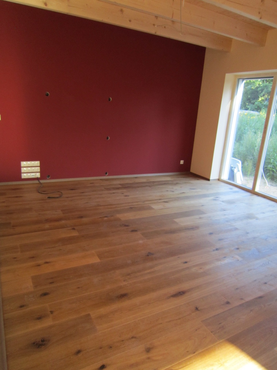 Bautagebuch eines Passivhauses: Parkett fertig