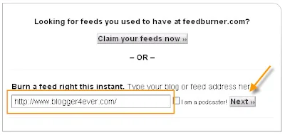 rss feed, feedburner, blogger, create feed for blog