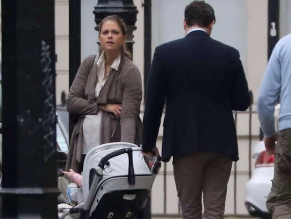 Princess Madeleine, Chris O'Neill and Princess Leonore in London