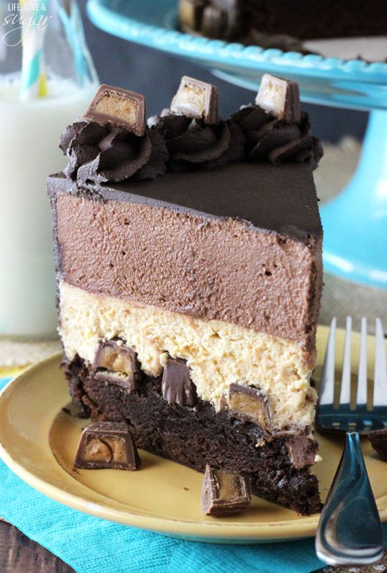 Peanut Butter Chocolate Mousse Cake My Simple Delecious Foods