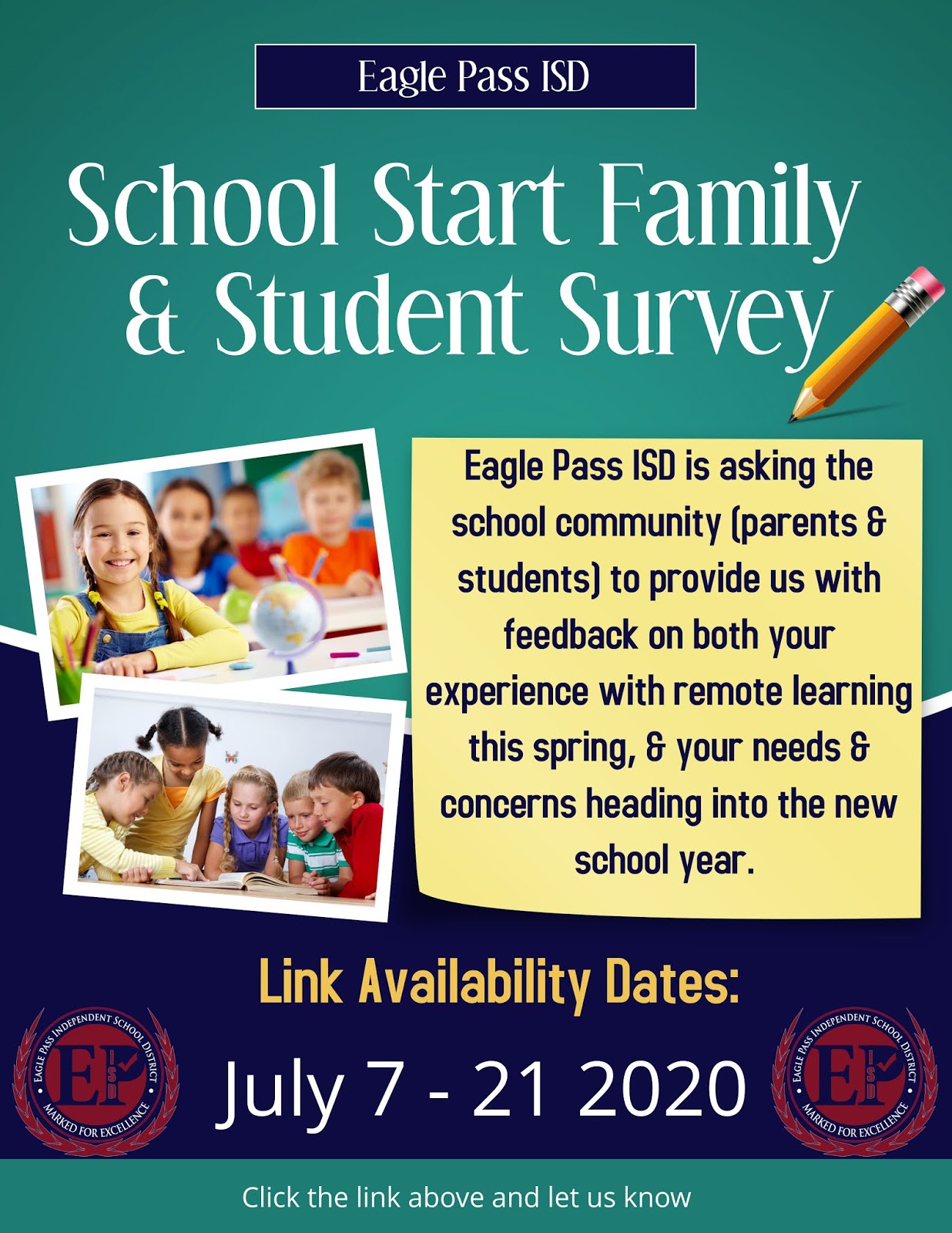 Eagle Pass ISD iVision School Start Family & Student Survey