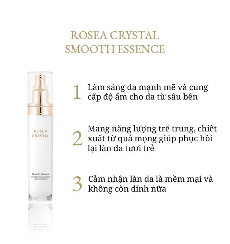 Tinh Chất Tái Tạo Da Rosea Crystal Smooth Essence 50ml