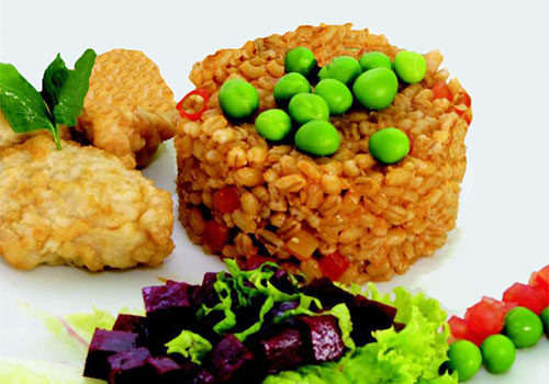 Guiso de trigo con pescado