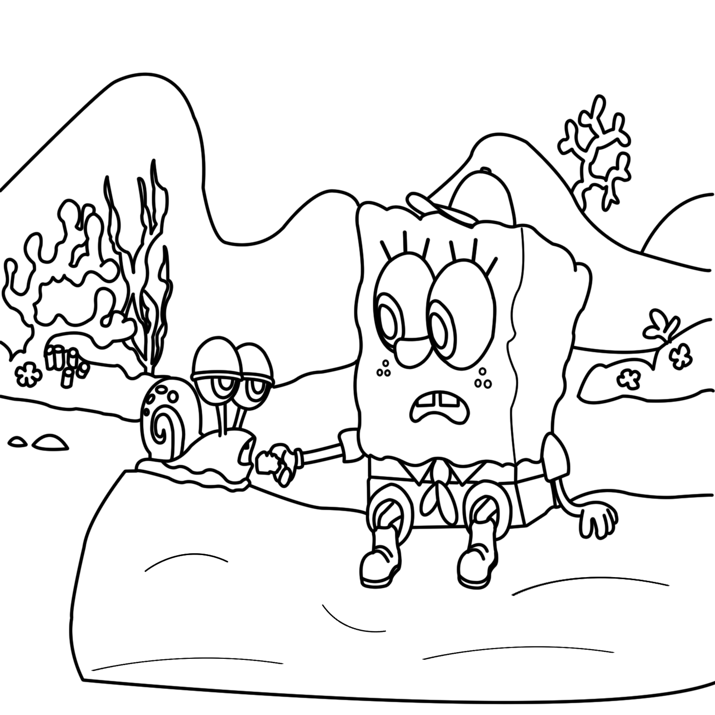 SpongeBob Coloring Page 9