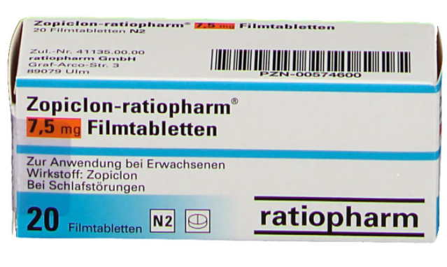 Zopiclone Ratiopharm 3.75 Mg