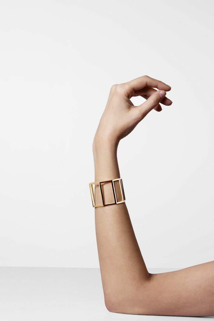 Golden statement bracelets