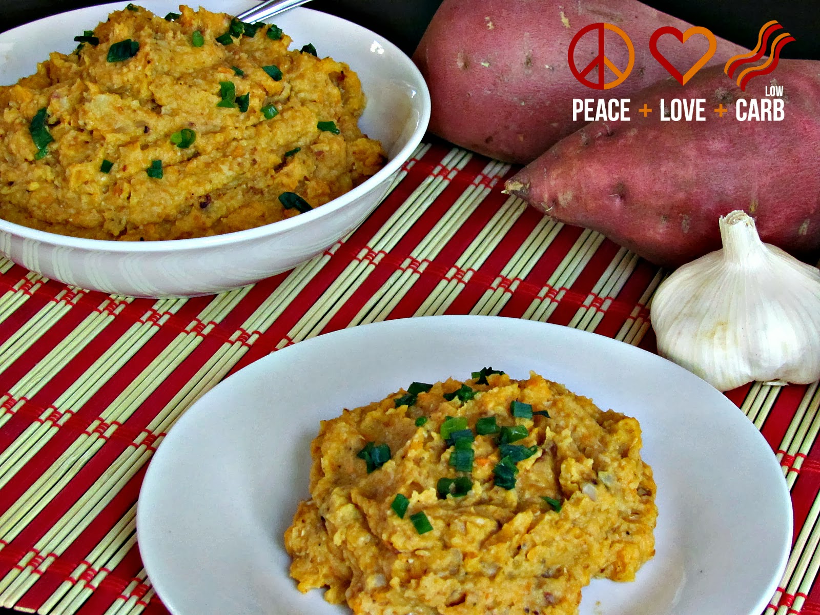 Roasted Cauliflower and Sweet Potato Puree Low Carb, Gluten Free