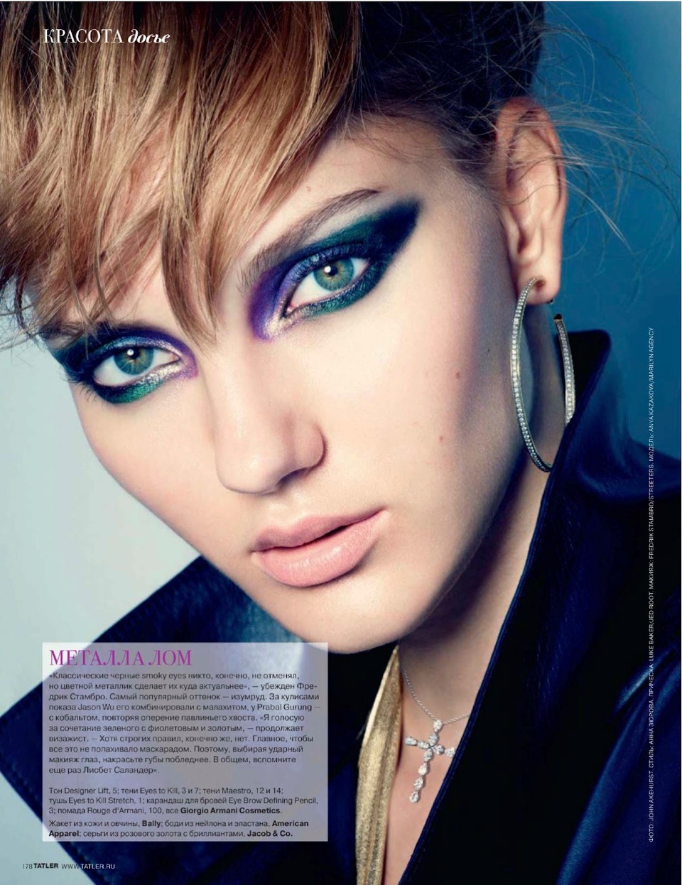 Anna Kazakova for Tatler Magazine, Russia — Andy Fiord Models Blog