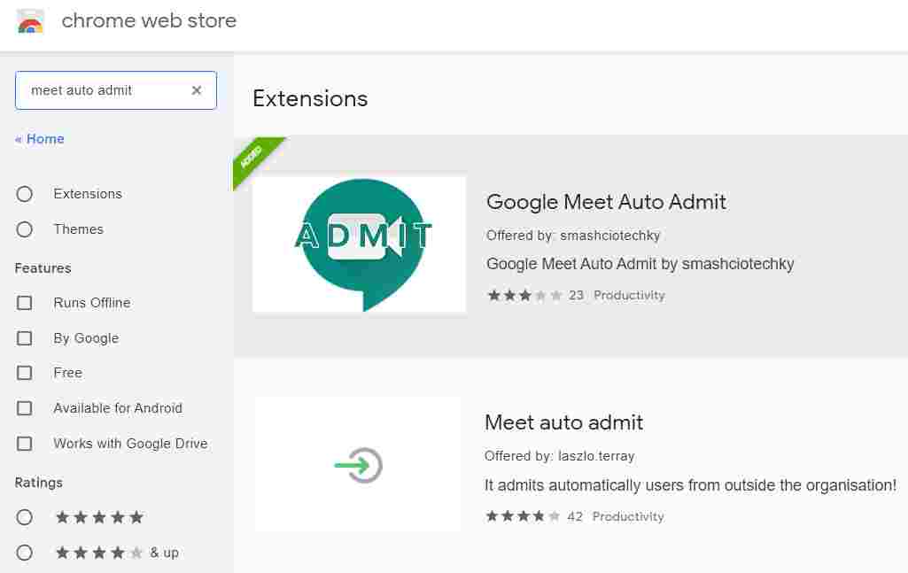 Google Meet Help for teachers (Auto Admit & Attendance)