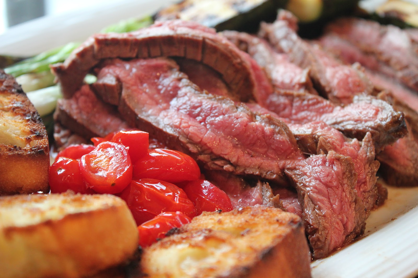 Delicious Dishings: Balsamic-Marinated Flank Steak