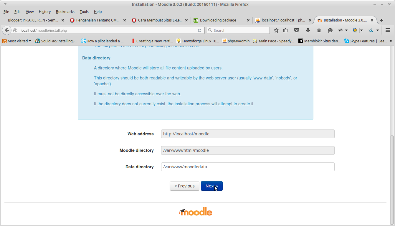Site packages is not writeable. Moodle. Установка php. Moodle регистрация. Moodle установка.