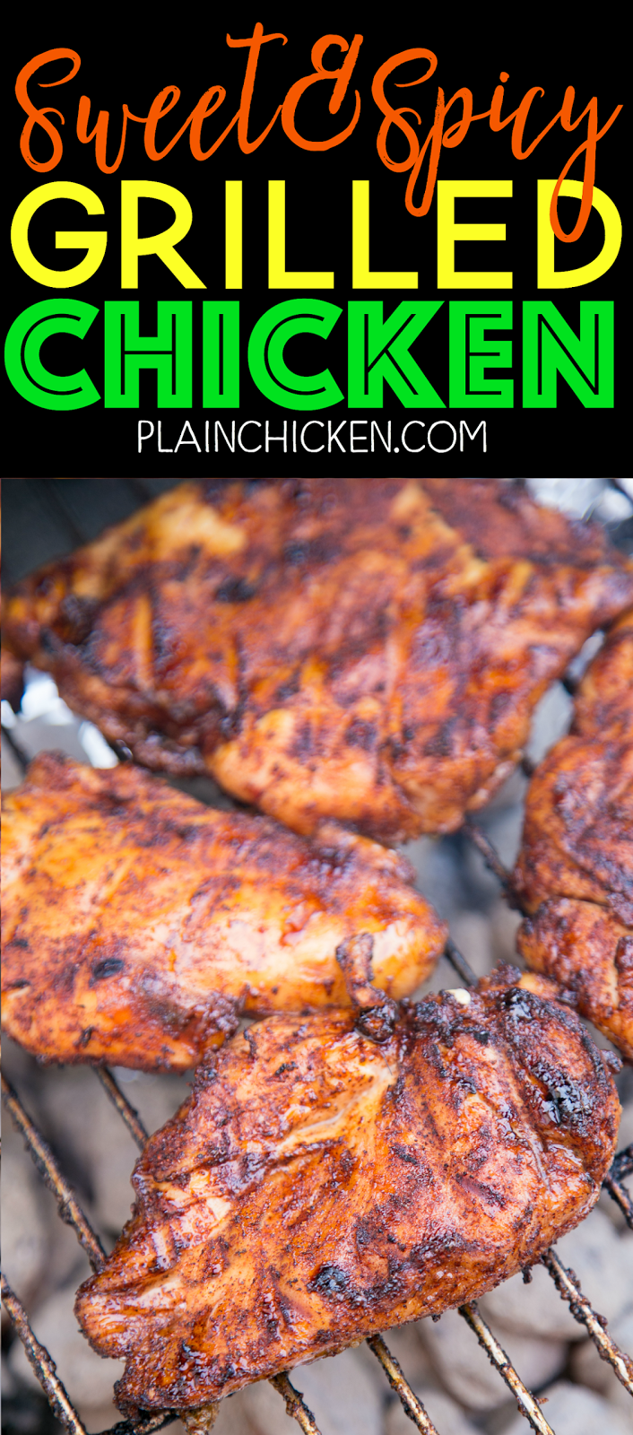 Sweet and Spicy Grilled Chicken | Plain Chicken