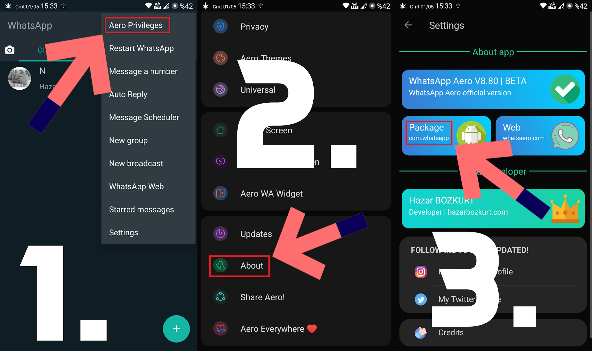 How to update WhatsApp Aero?