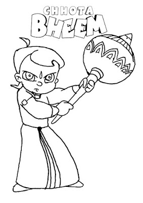 Chhota Bheem Coloring Pages for Kids